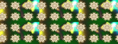 Düz kar karalama ikonları, kar taneleri silueti noel afişi için altın renklerde, kartlar. Güzel soyut kar tanesi raster tasarımı. Yeni yıl kar tanesi.