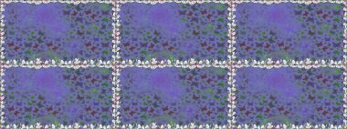 Raster illüstrasyonu. Kumaş, tekstil, baskı ve davetiye. Kusursuz. Menekşe soyut arkaplanda gece kelebekleri.