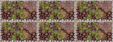 Çiçekler, yapraklar, dekoratif elementler, sıçramalar, lekeler, el çizimleri çizimleri ve Doodle çizimleri, grafik raster çizimleri.