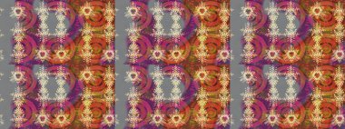 Noel grisi, kahverengi ve pembe. Raster illüstrasyonu. Sihirli gri, kahverengi ve pembe tatil soyut arka plan yıldız ve düşen kar taneleri.