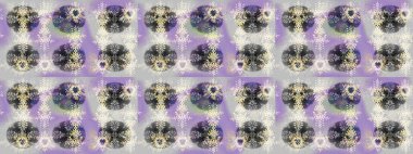 Kar Tanesi Simgesi. Kar Tanesi Raster illüstrasyonu. Tarafsız, gri ve mor renklerde izole edilmiş. Kış kar taneleri.