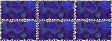 Çiçekli bahar çiçekleri. Küçük çiçekte güzel bir desen. Küçük renkli çiçekler. Moda baskıları için zarif bir şablon. Motley illüstrasyonu. Kusursuz..