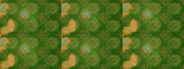 Renkli Bahar Temalı Kusursuz Arkaplan. Düz Çiçek Elementleri Tasarımı. Raster..