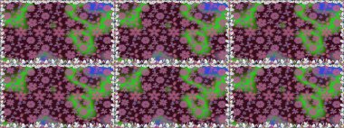 Yumuşak pamuk tasarımı. Yumuşak fayans. Sarma, tekstil ve duvar kâğıdı için kusursuz çiçek arkaplanı. Klasik çiçek desenli. Raster taze dokusu.