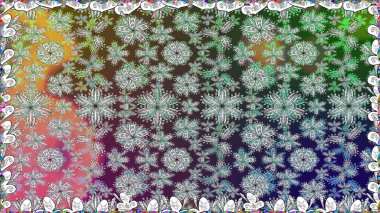 Raster dikişsiz çiçek deseni. Vadinin gri renkli çiçekleri.