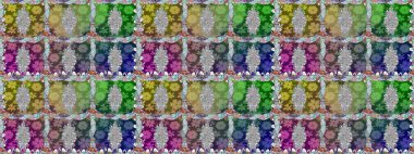 Parlak renkli çiçekleri ve yeşil renkli yaprakları olan kusursuz çiçek desenleri. Halk tarzı. Moda baskıları için zarif bir şablon. Modern çiçek arkaplanı.