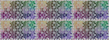 Raster illüstrasyonu. Gri renklerde. Gri renkli gri papatya deseni.