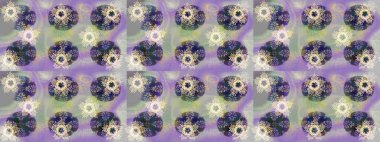 Kar tanelerinin soyut arkaplanı olan şirin bir Noel arkaplanı. Tarafsız, gri ve mor kar taneleri. Raster illüstrasyonu. Renkler. Noel ve Yeni Yıl moda baskıları için tatil tasarımı.