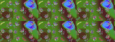 Noel süsleri ve Noel süsleri. Raster Noel soyut renkli arkaplan ve düşen kar tanesi.