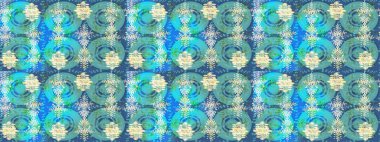 Kar Tanesi Simgesi. Kar Tanesi Raster illüstrasyonu. Kış kar tanesi. Mavi, yeşil ve nötr renklerde izole edilmiş.