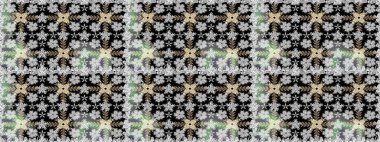 Raster Hip kumaş deseni. Kusursuz Vintage Çiçek Deseni.