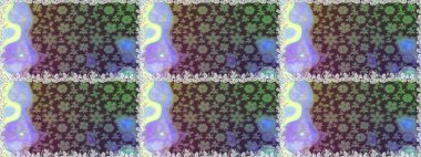 Düz Çiçek Elementleri Tasarımı. Kahverengi renkli çiçekler. Renkli Bahar Temalı Kusursuz Arkaplan. Raster illüstrasyonunda kusursuz çiçek deseni.