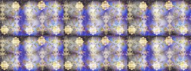 Raster kar taneleri deseni. Raster illüstrasyonu. Renkli arka planda güzel kar taneleri.