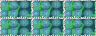 Mavi renkli çiçekler. Küçük çiçekte sevimli çiçek deseni var..