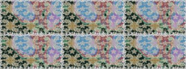 Tarafsız renklerde çiçekler. Küçük çiçekte sevimli çiçek deseni var..