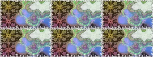 Çiçekli, suluboya desenli kusursuz çiçek deseni. Düz Çiçek Elementleri Tasarımı. Tarafsız renklerde çiçekler. Raster illüstrasyonu. Renkli Bahar Teması Kusursuz Arkaplan.