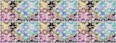 Küçük çiçekli basit, dikişsiz desen. Tarafsız renklerde şirin çiçekler. Moda baskısı, albüm, ambalaj kağıdı ve duvar kağıdı için zarif dekoratif süslemeler. Raster illüstrasyonu.