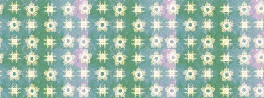 Raster illüstrasyonu. Noel stili. Yeşil renkte kar taneleri.