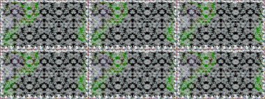 Küçük çiçekte güzel bir desen. Küçük renkli çiçekler. Çiçekli bahar çiçekleri. Moda baskıları için zarif bir şablon. Motley illüstrasyonu.