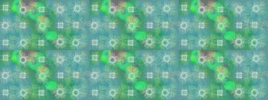 Kışın sembolü, mutlu noeller, mutlu yeni yıl kutlaması Raster illüstrasyonu. Basit bir kar tanesi. Soyut duvar kâğıdı, ambalaj dekorasyonu. Mavi, yeşil ve nötr renklerde tatlı kar taneleri.