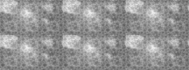 Çiçekli ipek eşarp. El çizimi çiçek unsurları olan soyut, dikişsiz raster deseni. 1950-1960 motifleri. Retro tekstil tasarım koleksiyonu. Gri, nötr ve kahverengi gri, kahverengi.