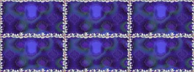 Sorunsuz vintage. Raster şirin kumaş deseni. Bahar Tema Dikişsiz desen arka plan rengi. Düz çiçek öğeleri tasarım.