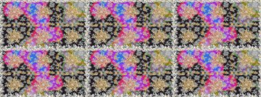 Kusursuz altın desen. Çiçek desenli altın metal. Altın elementli gri renkler. Raster altın çiçek süsü brokar kumaş ve cam desenli..