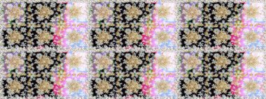 Hassas altın deseni açın. Parlak dantel, stilize çiçekler, şal desenli. Tarafsız renklerde, altın elementlerle kusursuz desen. Kusursuz altın desenli bukleler. Raster. Doğu tarzı arabesk.