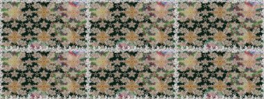 Düz Çiçek Elementleri Tasarımı. Çiçekli kusursuz retro desen. Gri renkli çiçekler. Renkli Yaz Temalı Kusursuz Arkaplan.