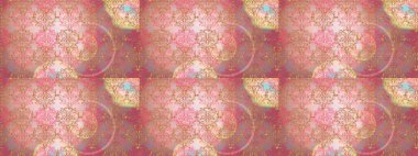 Çiçekli karalama şeklinde Raster çiçek deseni. Yumuşak, bahar çiçekli arka plan. Pembe, nötr ve bej renkli çiçekler.