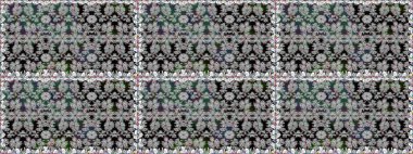 Süslü kumaş deseni. Renkli Bahar Temalı Kusursuz Arkaplan. Raster illüstrasyonunda kusursuz çiçek deseni. Düz Çiçek Elementleri Tasarımı.