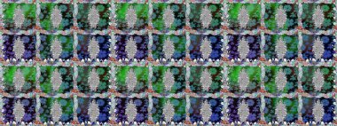 Güzel karalama çiçekleri olan kusursuz çiçek desenleri. Küçük çiçekteki sevimli çiçek deseni. Raster illüstrasyonu. Güzel kumaş deseni.