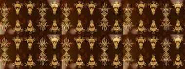 Xmas Frost kar taneleri izole edilmiş siluet sembolü. Meteoroloji buz koleksiyonu. Kar tanesi raster arka planı. Raster tasarımı. Kış kahverengisi, sarı ve nötr Noel Karı düz kristal element.