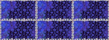 Kusursuz bir arka plan modeli. Suluboya, elle çizilmiş. Raster illüstrasyonu. Renkli yapraklı yabani çiçekler.