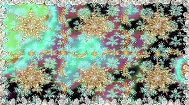 Tarafsız renklerde ve altın elementlerle geleneksel klasik altın raster deseni. Barok tarzında kusursuz bir doğulu süsü..