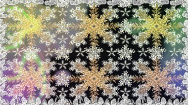 Soyut duvar kâğıdı, ambalaj dekorasyonu. Altın kar taneleri basit, pürüzsüz desen. Kış sembolü, Mutlu Noeller, Mutlu yıllar 2019. Gri renkli Raster altın deseni.