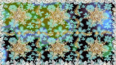 Kusursuz çiçek deseni. Kusursuz raster arka plan. Duvar kâğıdı barok, İspanyol kumaşı. Tarafsız renklerde grafiksel modern kusursuz desen.