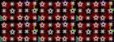 Soyut mandala veya kaprisli kar tanesi içini kaplamak sanat çizmek. Renkli arka plan üzerinde izole sevimli kar taneleri. Raster illüstrasyon.