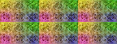 Renkli elementlerle Raster ilginç desen