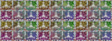 Çiçekli, suluboya desenli kusursuz çiçek deseni. Süslü kumaş deseni. Raster deseni.