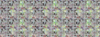 El çizimi çiçekli, pürüzsüz bir desen. Tekstil, kumaş, ambalaj, hatıra defteri için hoş bir çiçek arkaplanı. Çocuksu tasarım. Tarafsız arkaplanda.