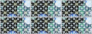 Şirin çiçek elementleri. Kusursuz. Tarafsız renklerde çiçekler. Raster illüstrasyonu.