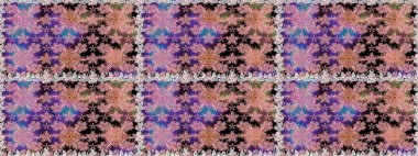 Raster illüstrasyonu. Klasik çiçek tasarımı elementleri. Tarafsız kıvırcık çiçekler nötr renklerde şekillenir.