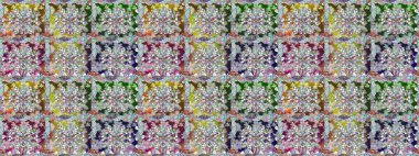 Çiçekli karalama şeklinde Raster çiçek deseni. Yumuşak, bahar çiçekli arka plan. Tarafsız renklerde çiçekler.