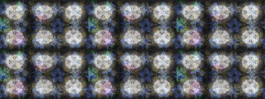 Raster illüstrasyonu. Kar taneleri deseni. Kar tanesi rengarenk desen. Raster kar taneleri arka planda. Soyut kar taneleri arkaplanda izole edilmiş düz tasarım.