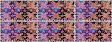 Raster illüstrasyonu. Klasik çiçek tasarımı elementleri. Tarafsız kıvırcık çiçekler nötr renklerde şekillenir.