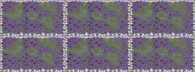 Sonsuz. Gri ve menekşe renginde güzel, pürüzsüz bir kelebek örtüsü. Bahar Kelebeği teması. Giysi kumaşı için böcek dokusu parçası tekrarlanıyor. Raster illüstrasyonu. Çizim, karalama, karalama.