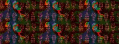 Raster düz çiçek çizim deseni. Kahverengi renkli çiçekler. Tasarım hediye paketi, tebrik kartları, posterler ve afiş tasarımı.