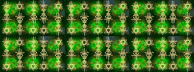 Folk Style. Kumaş veya Duvar Kağıdı Tasarımı. Stilize Çiçekler. Raster illüstrasyonu. Tekstil için Lacy Fashion Print. Mandalas 'ın dekoratif dokusu. Dantelli Kar Tanelerinin Etkisi.