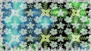 Kusursuz desenli, yeşil renkli parlak çiçekli halı..